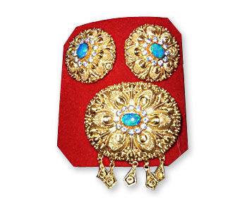 Earring and Brooch