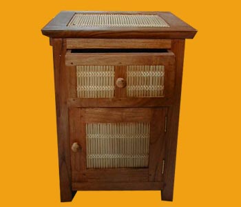 Bamboo Bed Side Cabinet