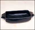 Black Terracotta Bowl-Rectangular